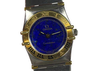 Horloge Omega, Constellation Lapis Lazuli, staal/goud, bouwjaar 1980-1